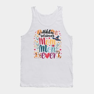 Best Golden Retriever Mom Ever Funny Dog Lover Gifts Women Tank Top